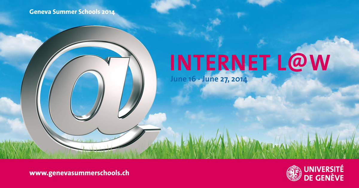 Flyer of the Internet L@w Summer School 2014