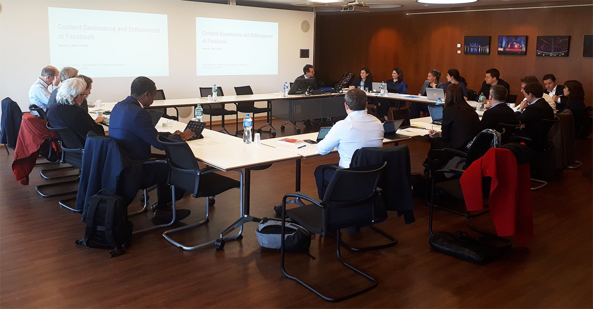 Consultation workshop on Facebook’s oversight board held at the University of Geneva on May 3, 2019