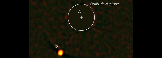 Première découverte d’une exoplanète avec SPHERE/VLT
