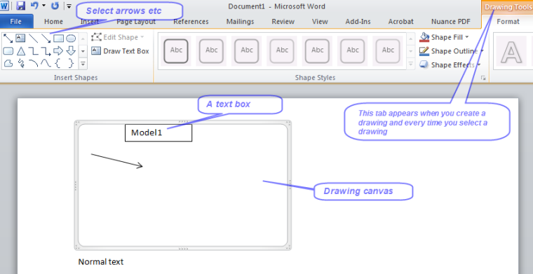 Can I Draw In Microsoft Word 2010