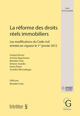 Réforme des droits réels immobiliers
