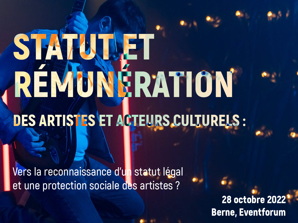 Statut et rémunération des artistes et acteurs culturels