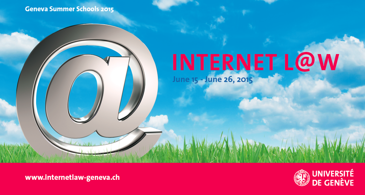 Flyer of the Internet L@w Summer School 2015
