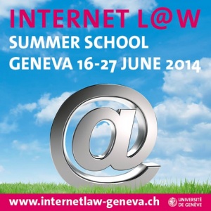 Flyer of the Internet L@w Summer School 2014