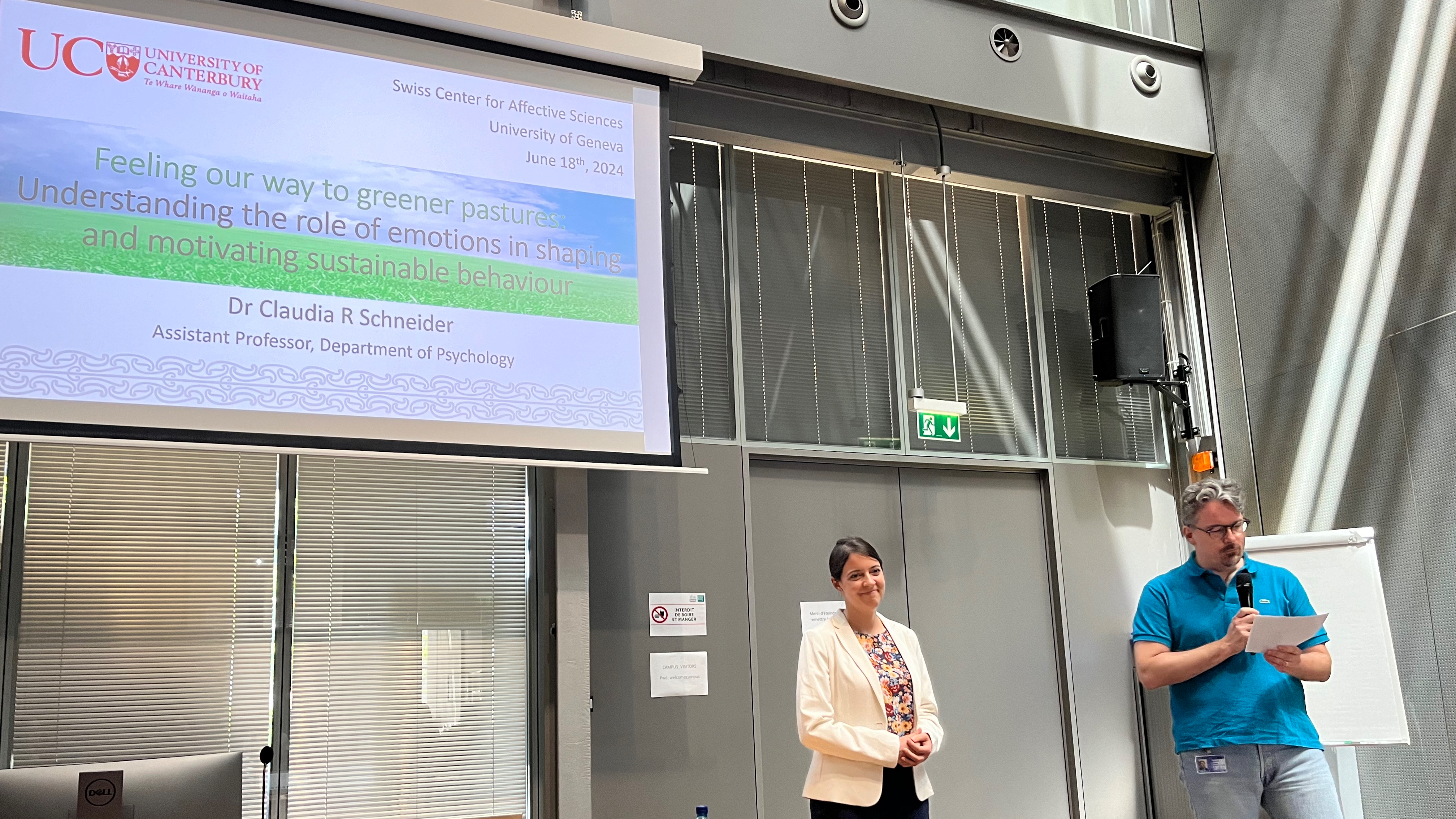 #Guests @CISA Inspiring talk by Claudia Schneider on emotions and sustainable action