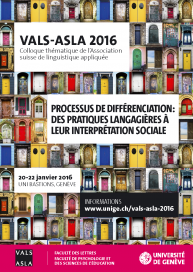 Colloque VALS-ASLA 2016