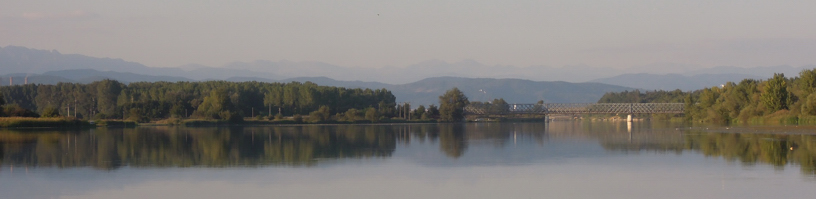 Panoramam Olt rivière Roumanie