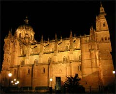 Autor: Salamanca.com Descripcin: La Catedral Nueva desafiando a la noche