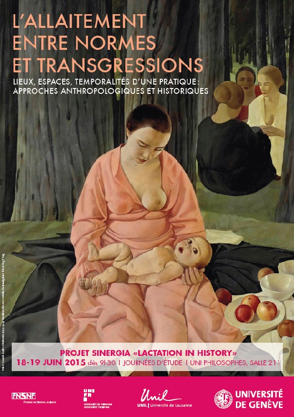 L'allaitement entre normes et transgressions, journées d'études, 18-19 juin, uni pholosophes salle 221