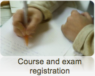 Course and Exam registration