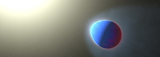 Des molécules d’eau révèlent l’atmosphère d’une exoplanète