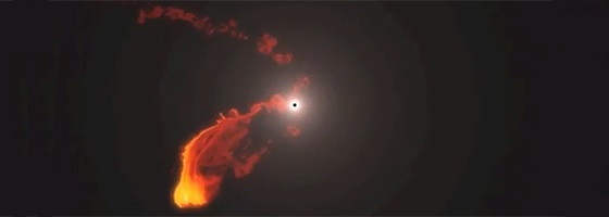 Un trou noir s’attaque à une «super-jupiter»