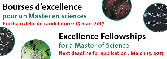 Bourses d'excellence pour un Master en sciences