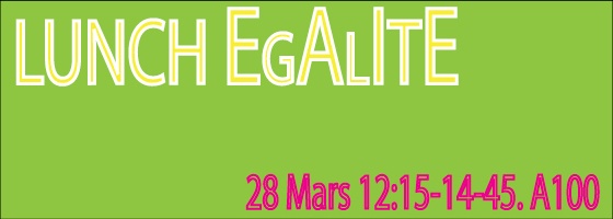 Invitation to the « Lunch égalité » of the Faculty of Science