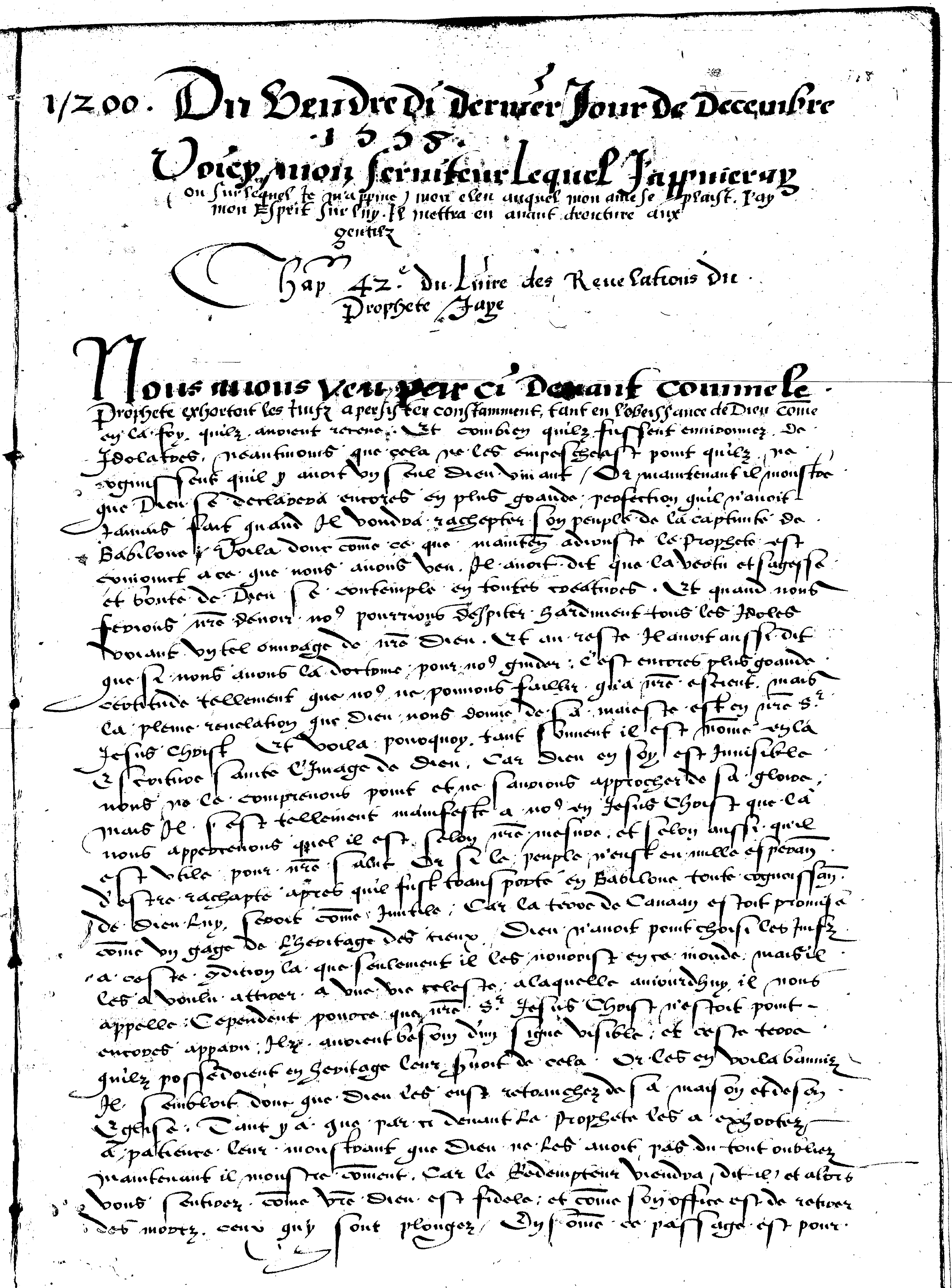 Église protestante française de Londres - Ms. VIII f 2 Église protestante française de Londres - Ms. VIII f 2