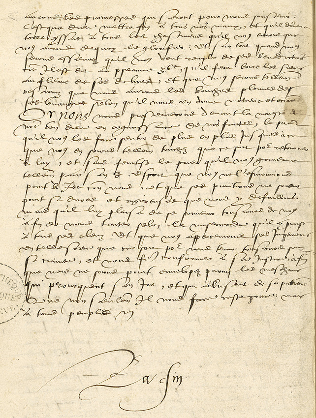 BGE Ms. fr 19 f. 498v - dernière page du manuscrit