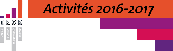 Bandeau activités IRSE 2016-2017