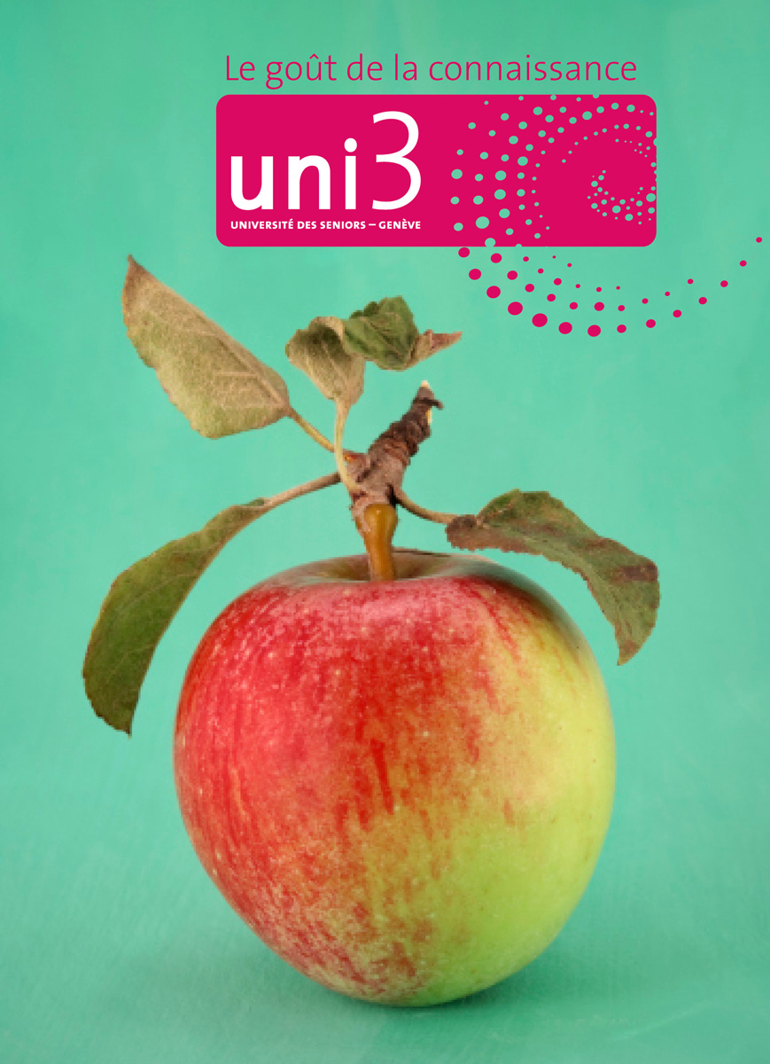 Carte postale Uni3 avec l'image d'une pomme