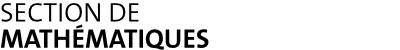 Section of mathematics